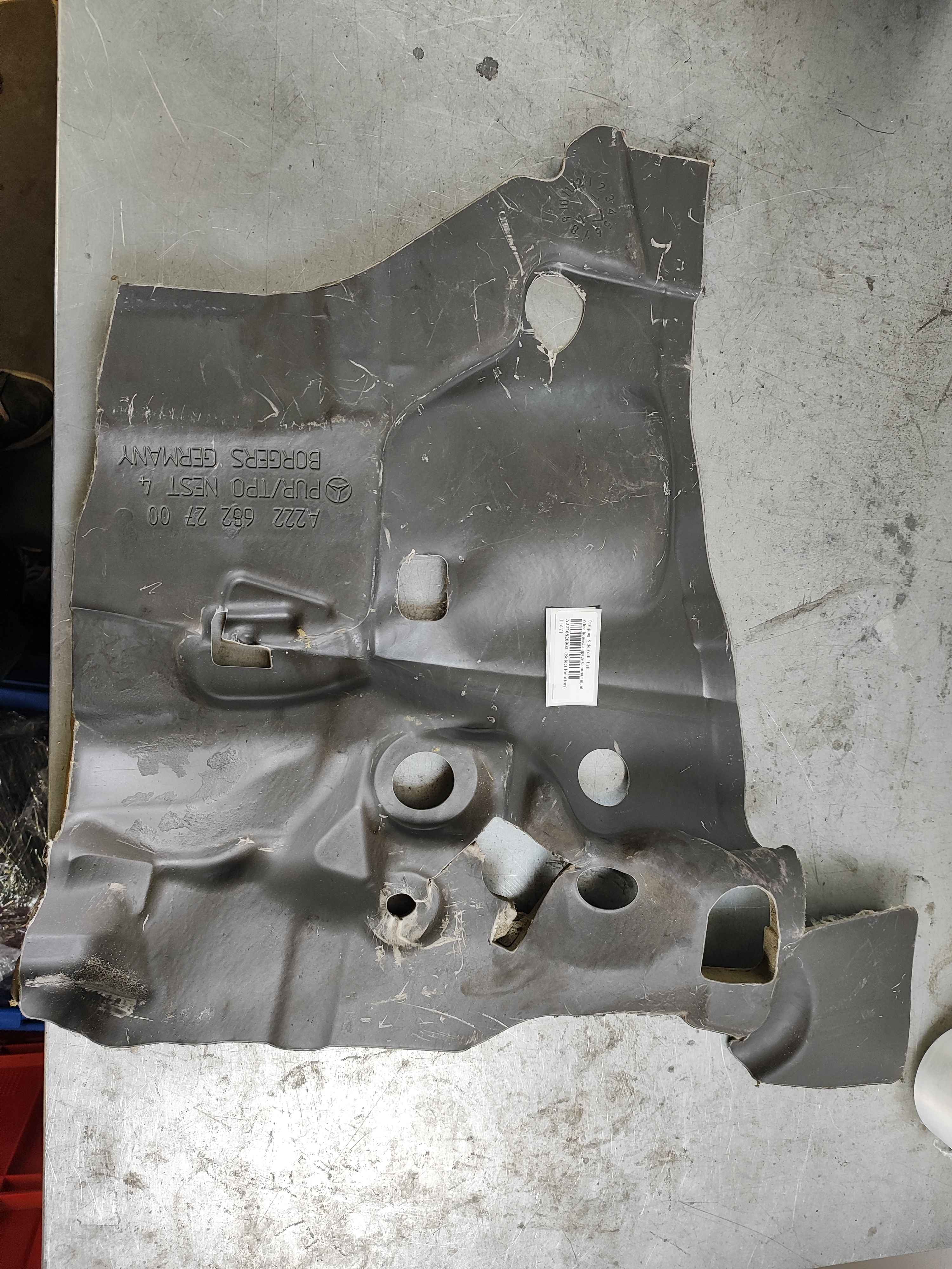 Damping, Side Wall | Left Wheelhouse,Luggage Compartment