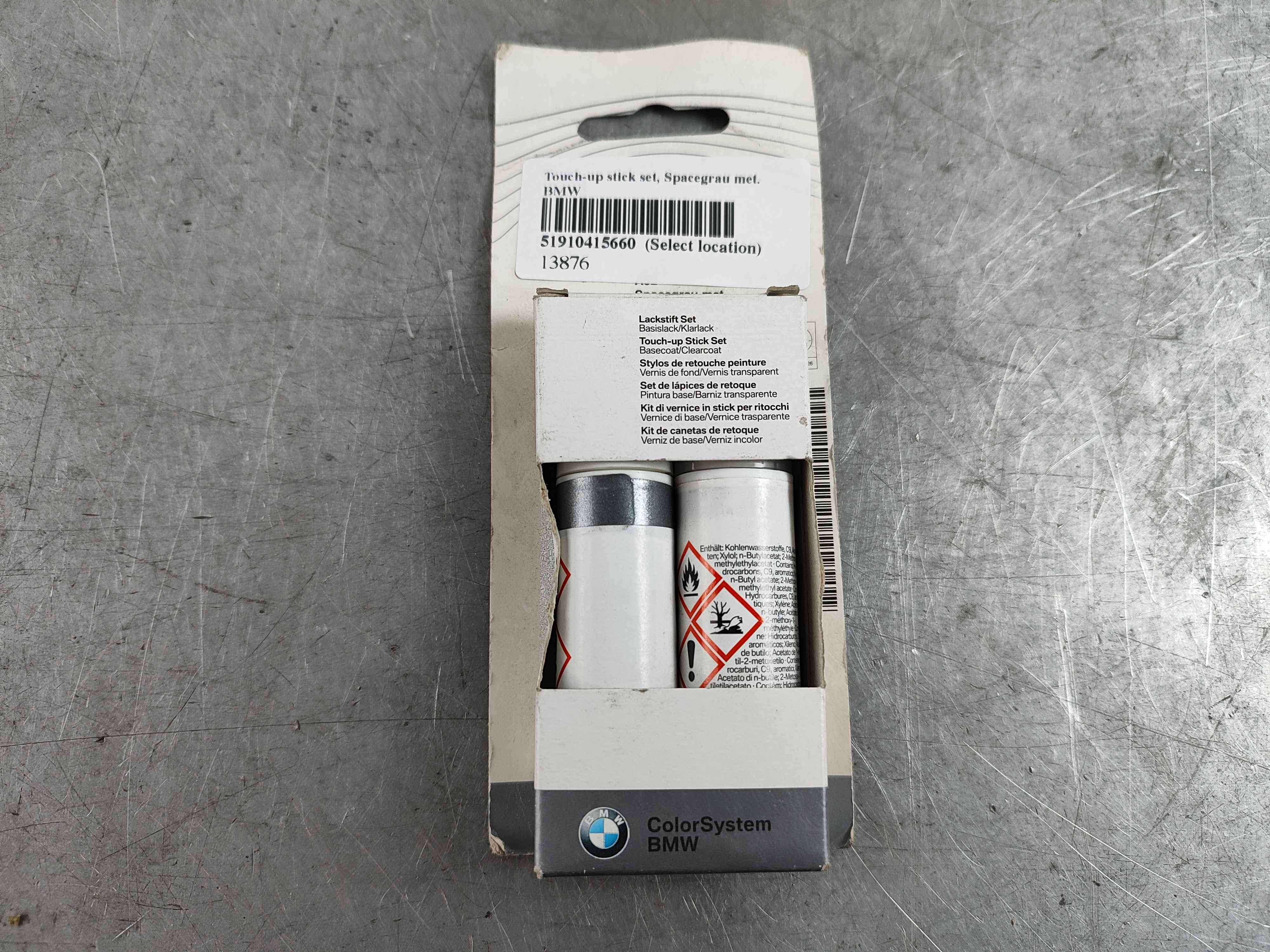Touch-up stick set, Spacegrau met. BMW
