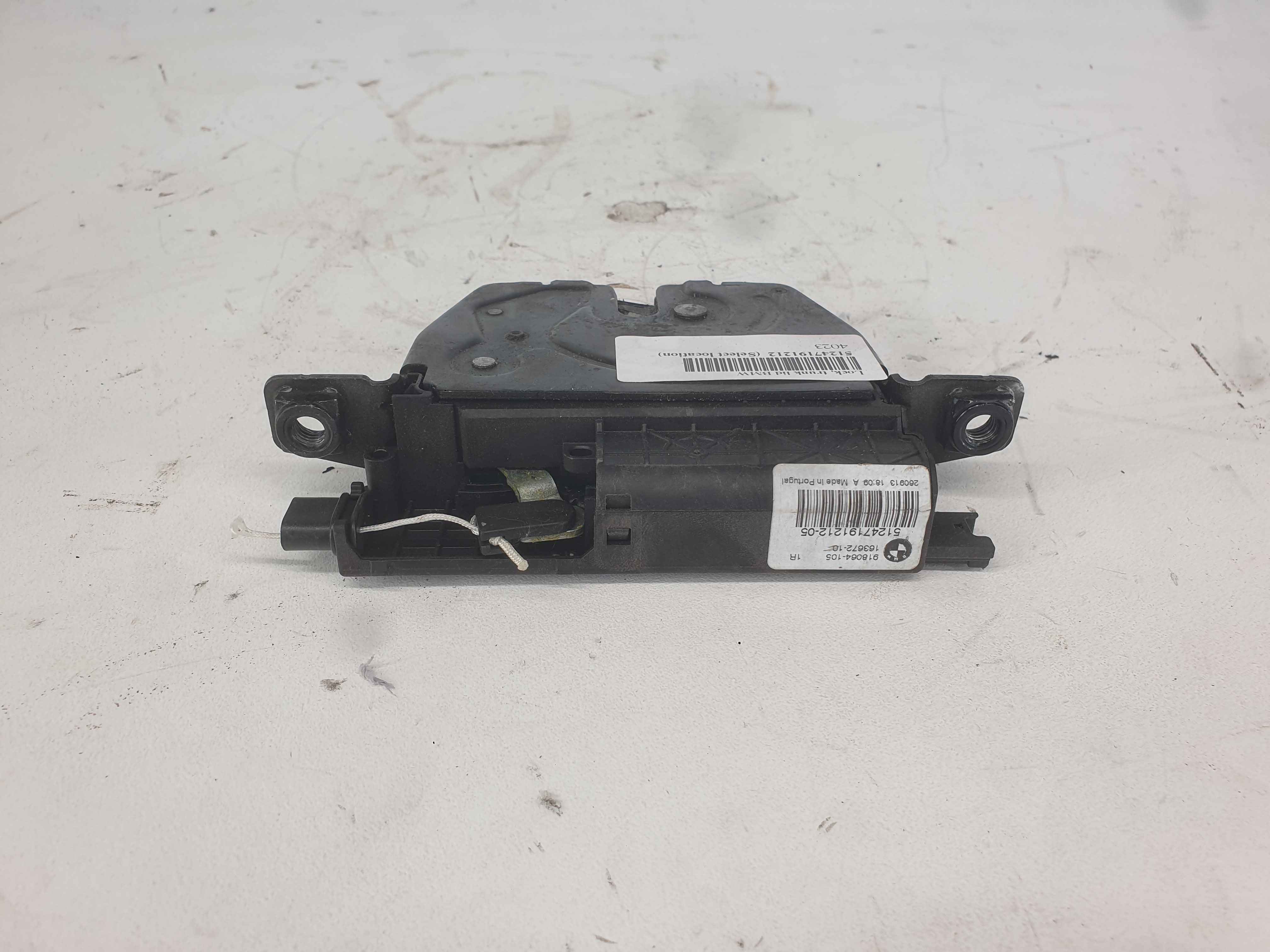 Lock, trunk lid BMW