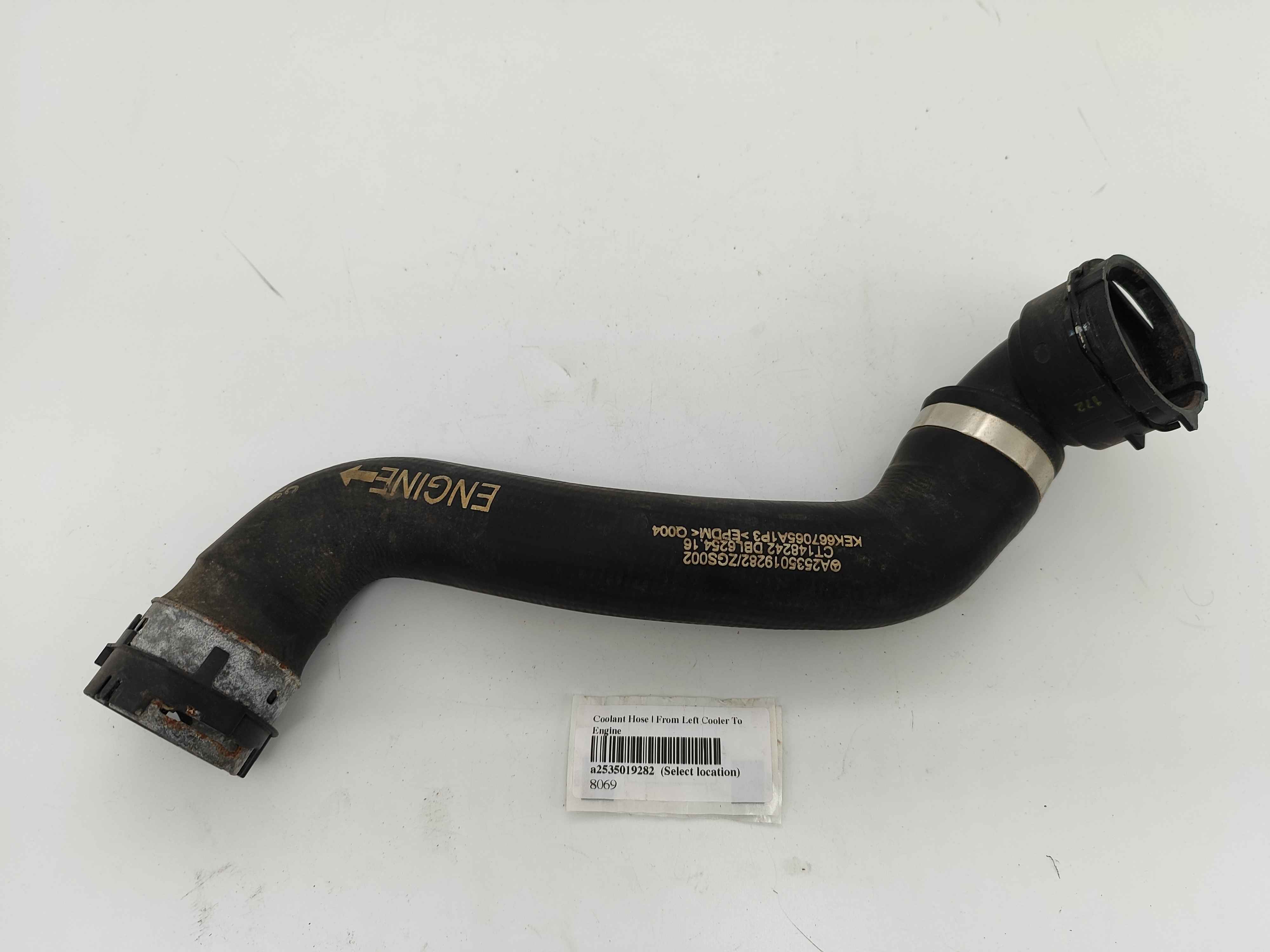 Coolant Hose | From Left Cooler To Engine