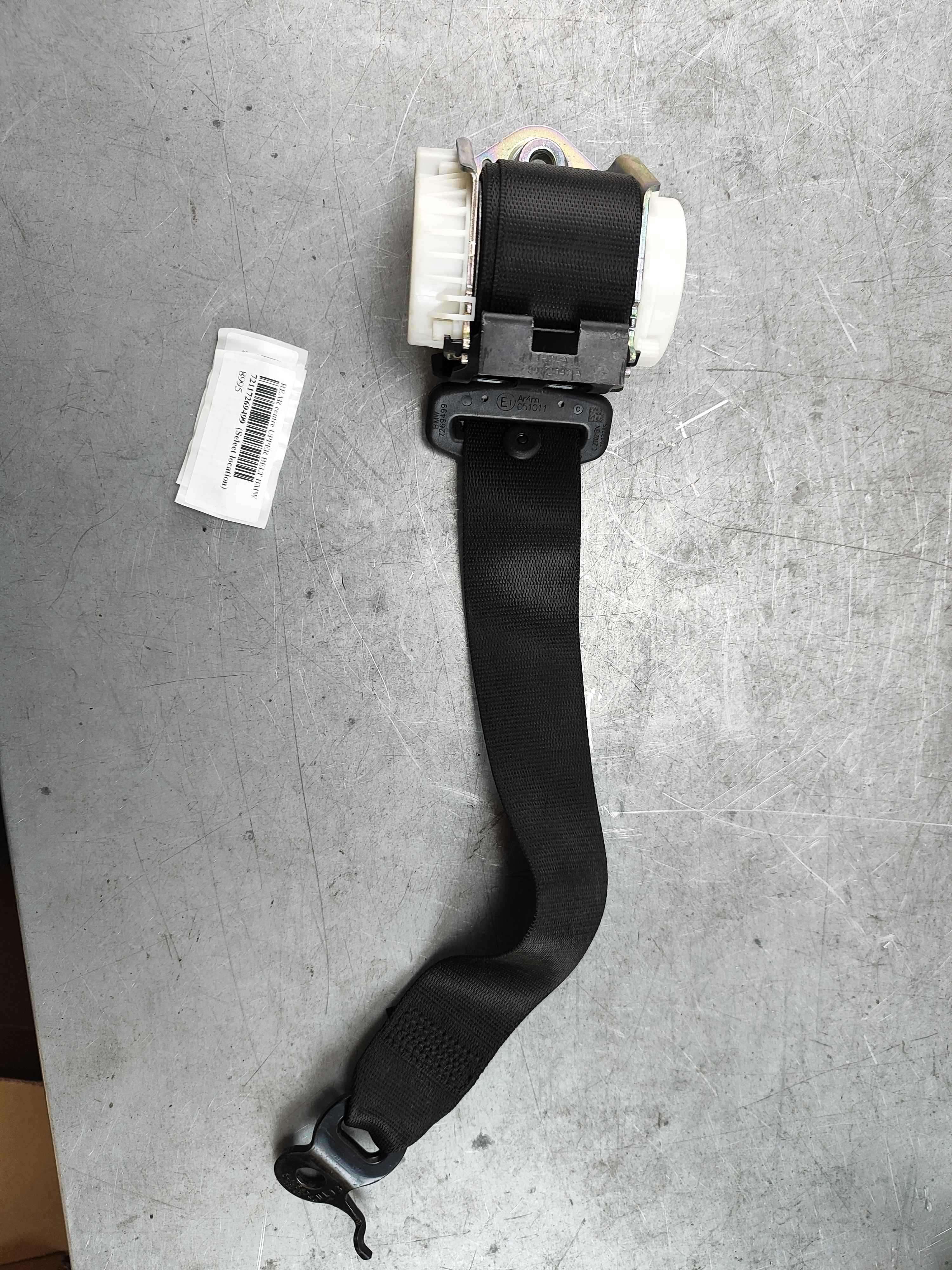 REAR centre UPPER BELT BMW
