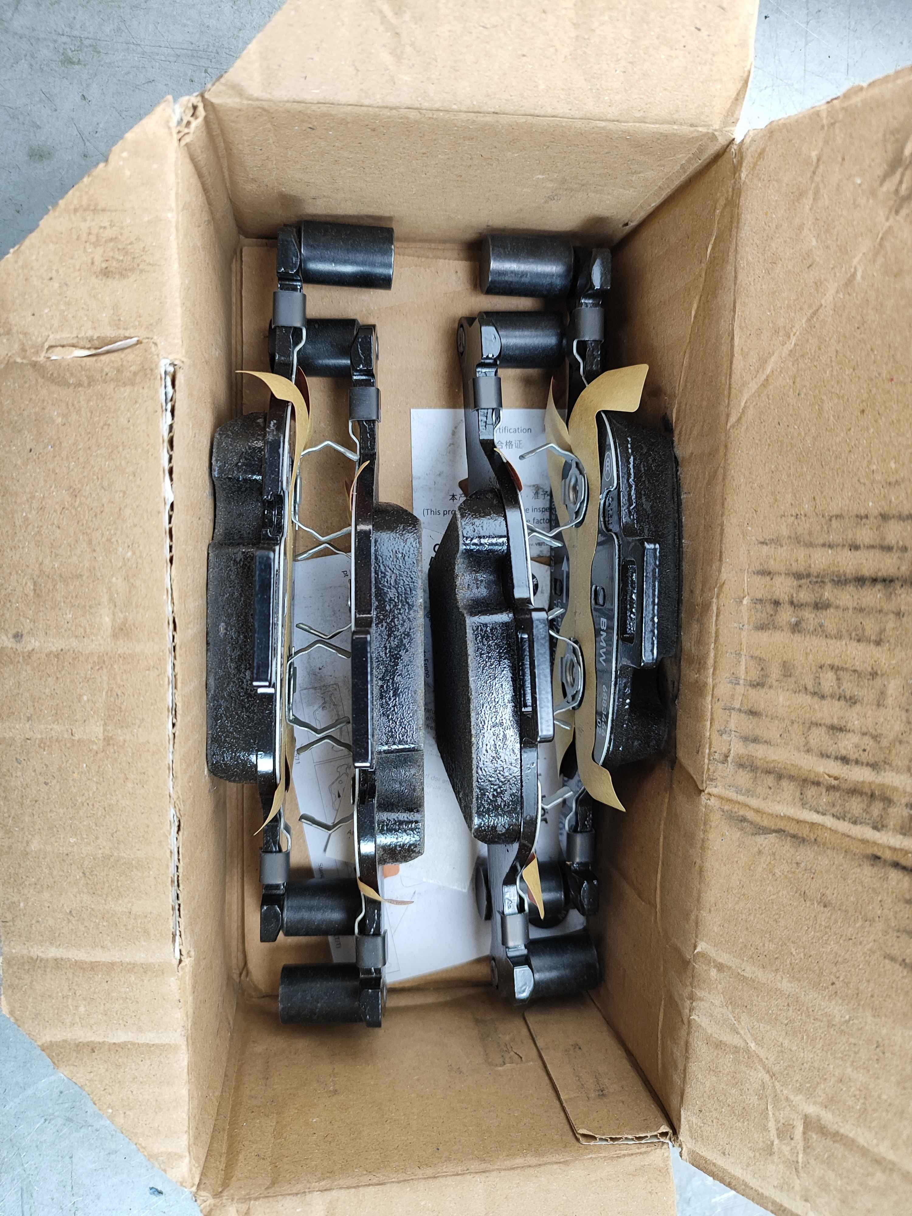 Repair kit, brake pads asbestos-free BMW