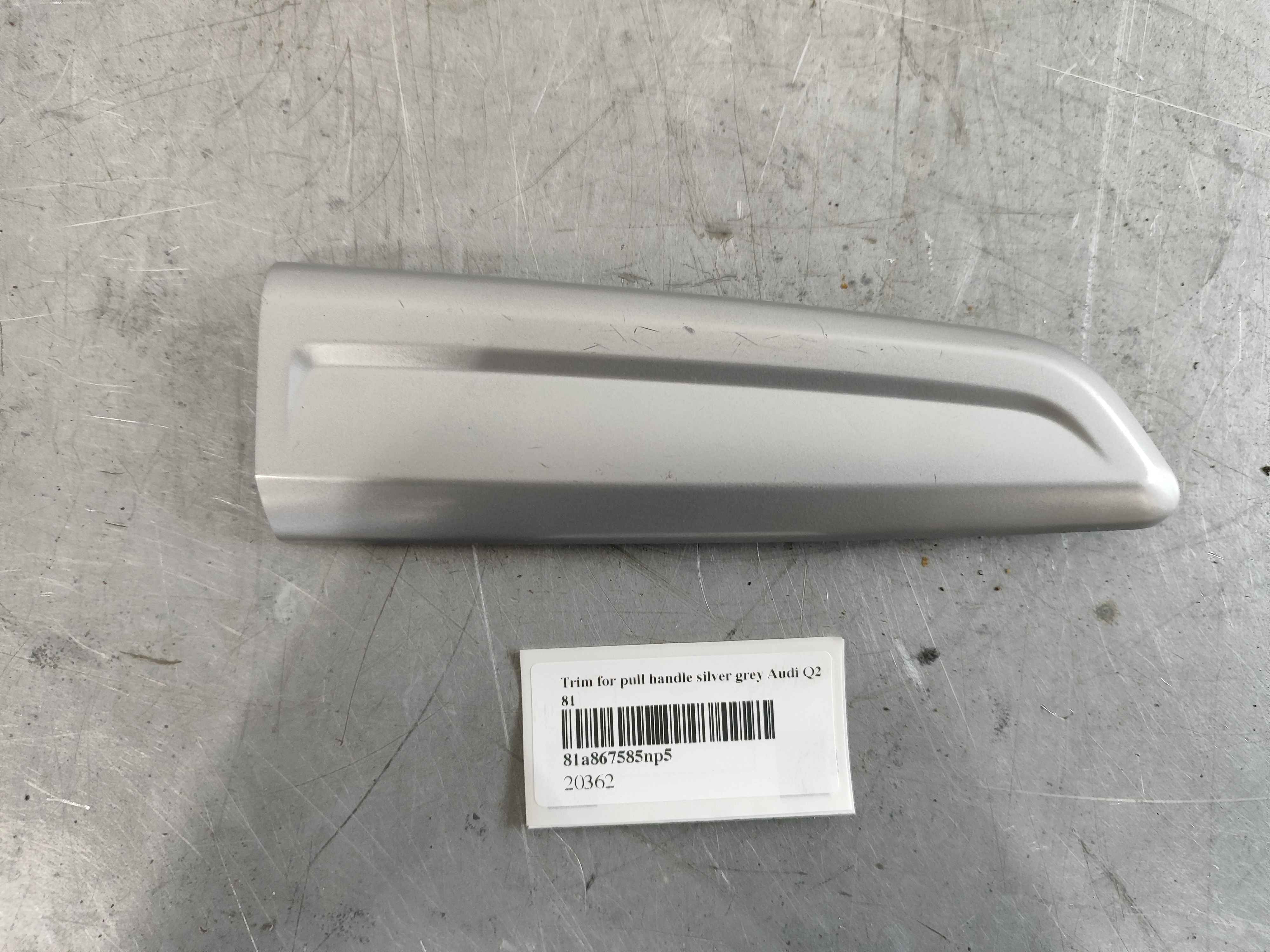 Trim for pull handle silver grey Audi Q2 81