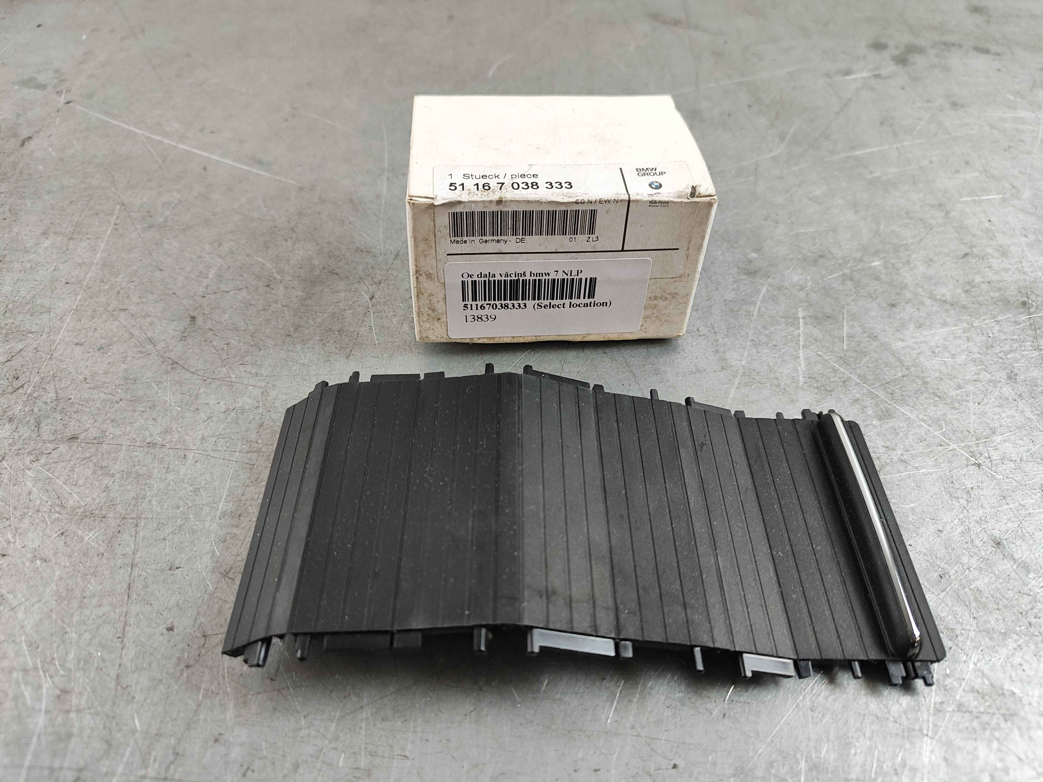 Oe daļa vāciņš bmw 7 NLP