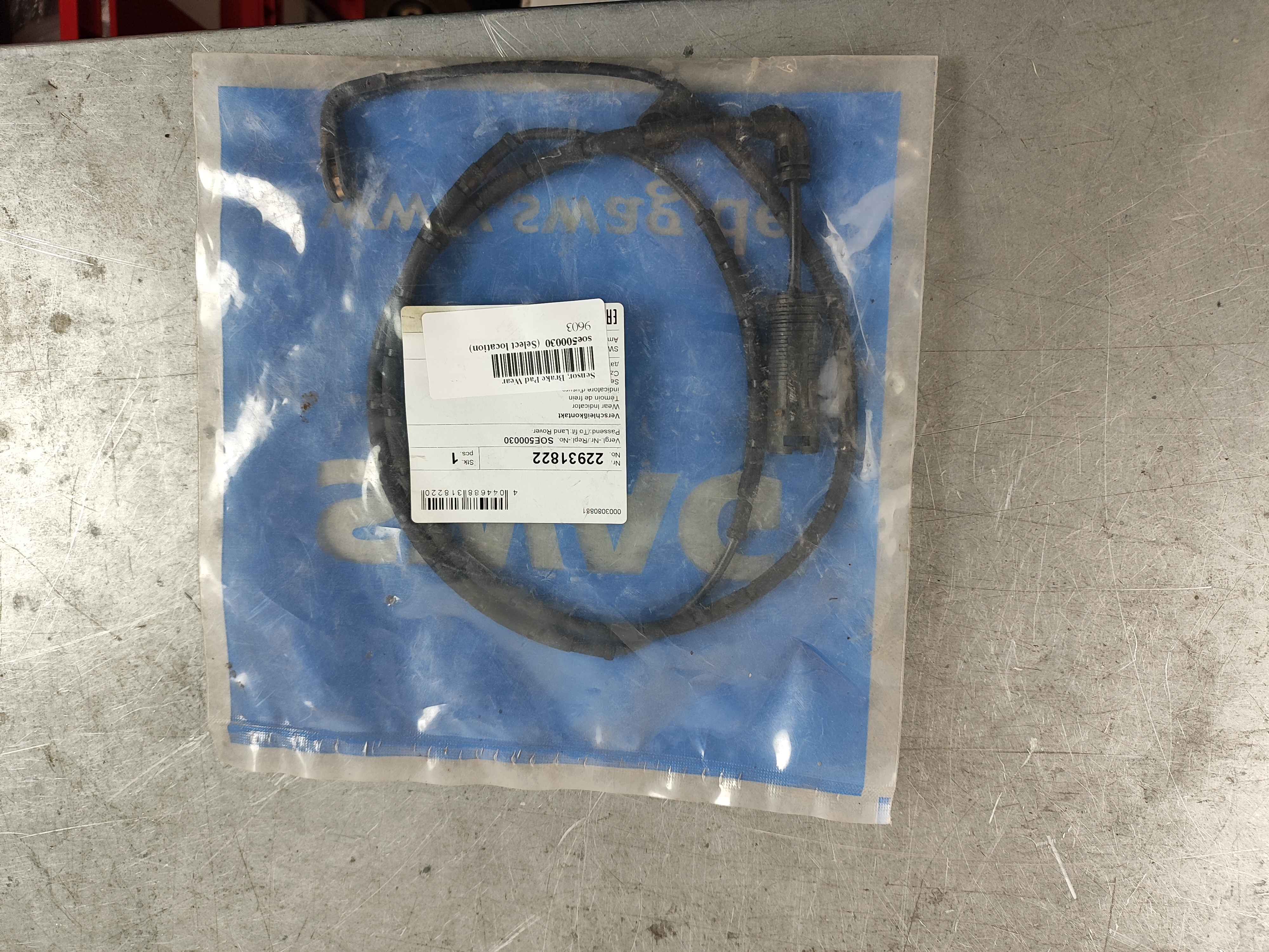 Sensor, Brake Pad Wear