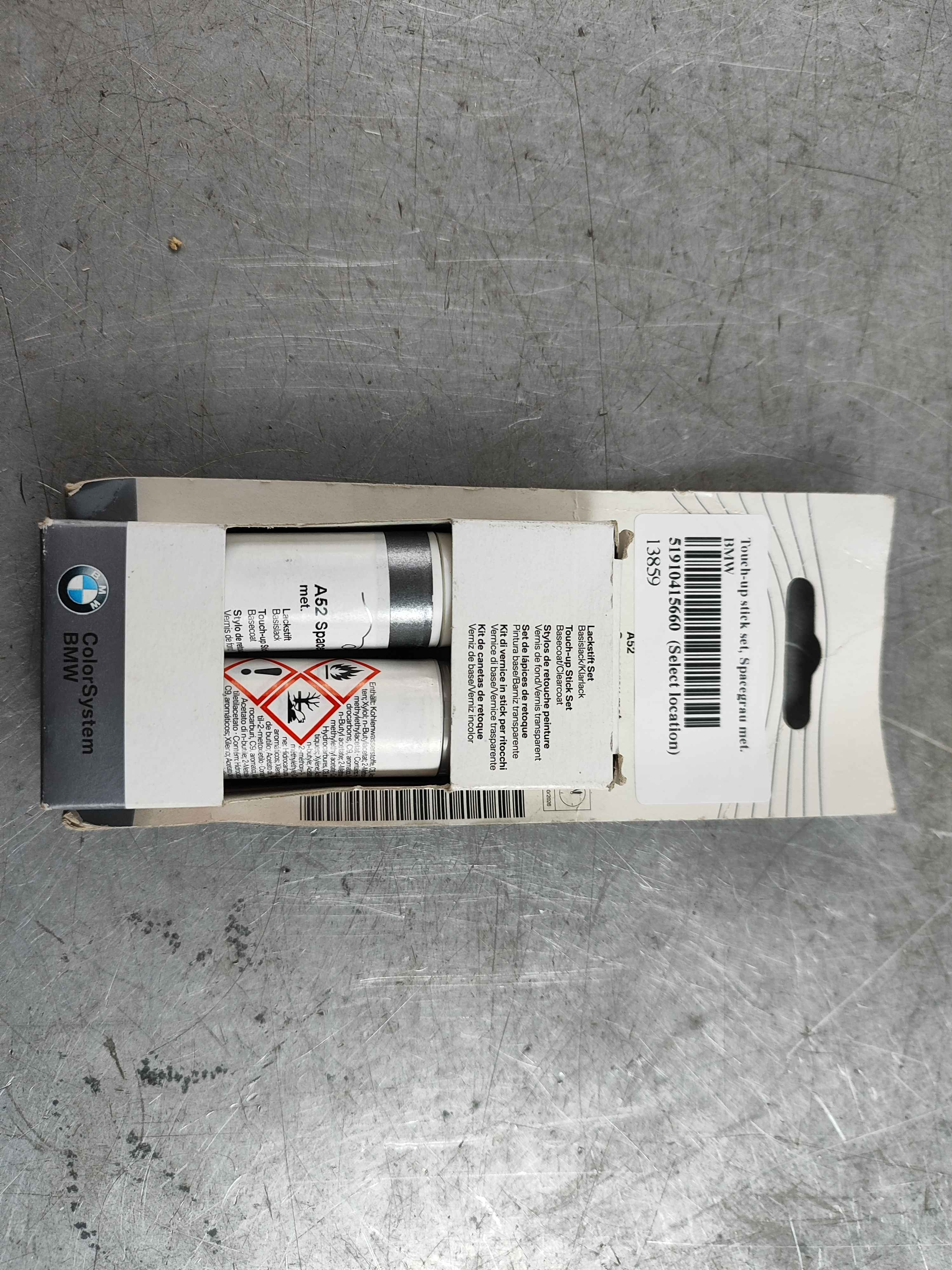 Touch-up stick set, Spacegrau met. BMW