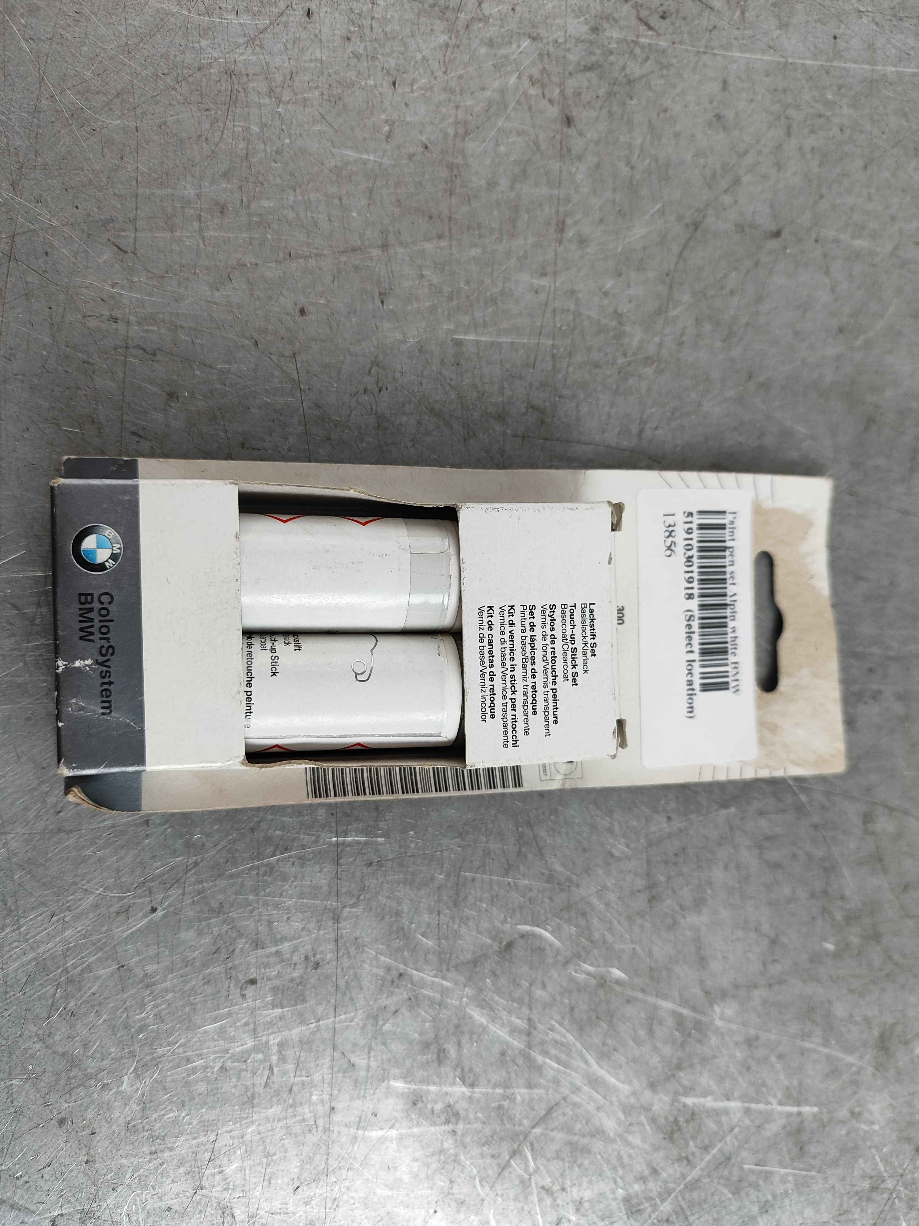 Paint pen set Alpin white BMW