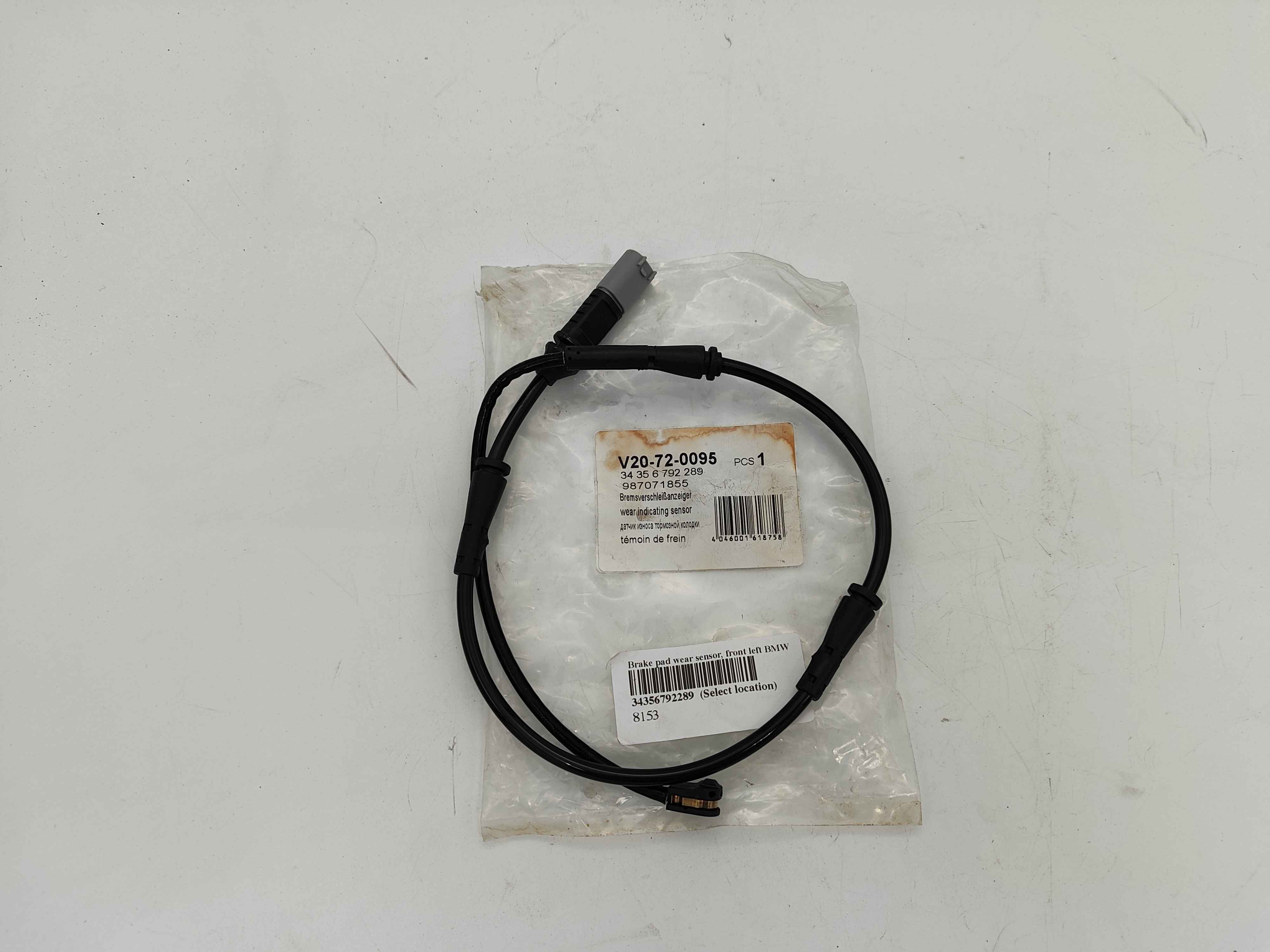 Brake pad wear sensor, front left BMW