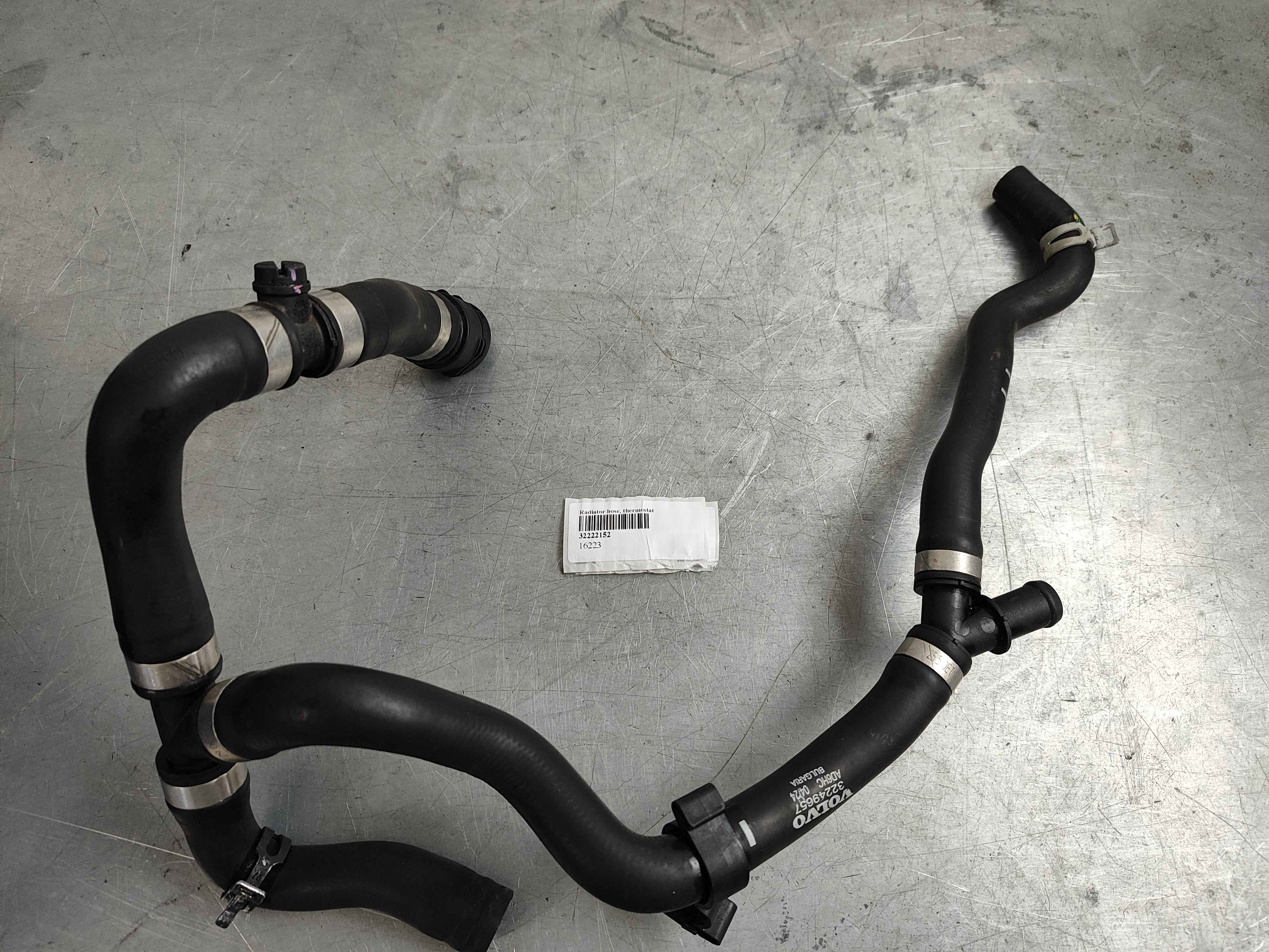 Radiator hose, thermostat