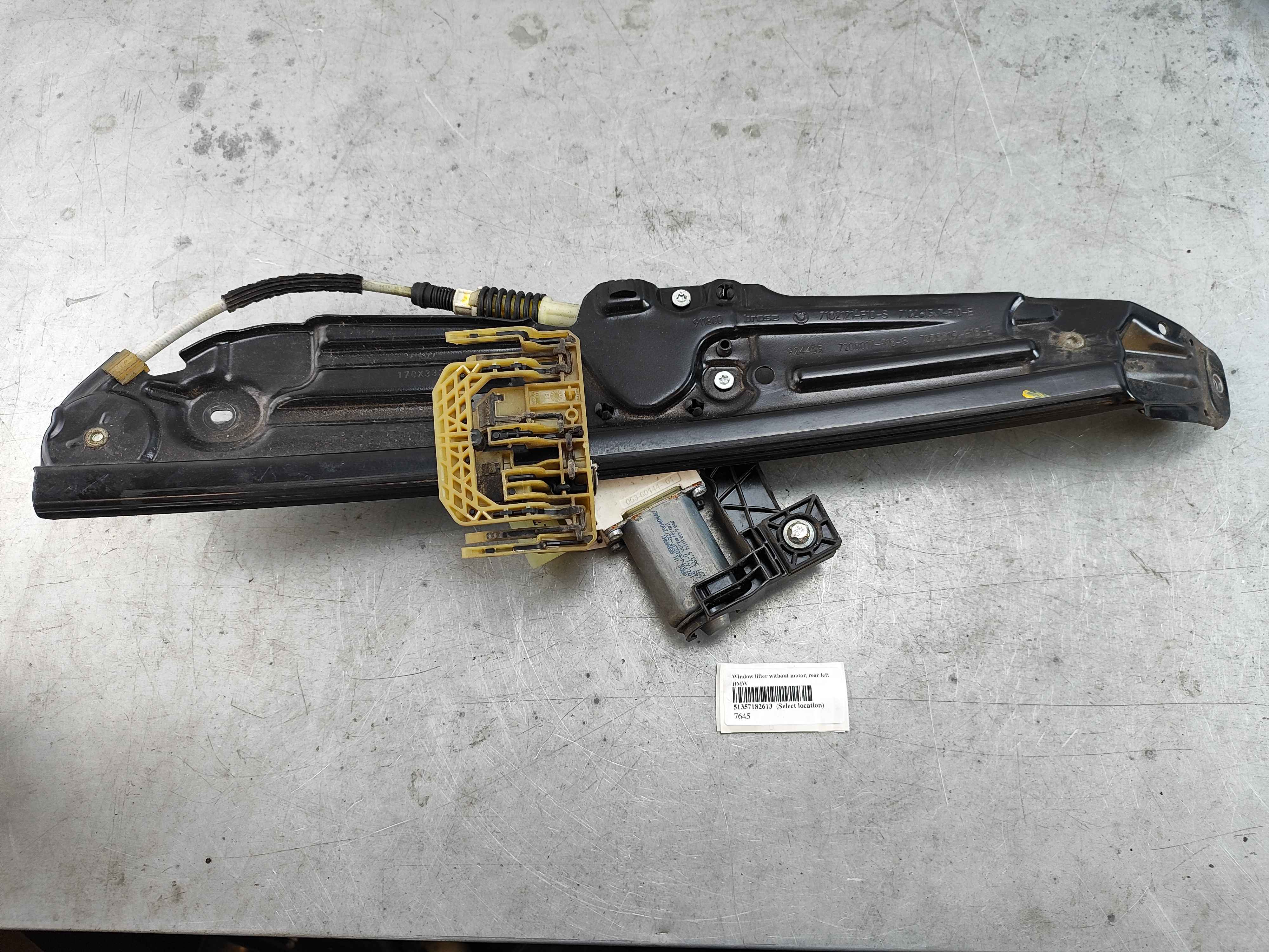 Window lifter without motor, rear left BMW