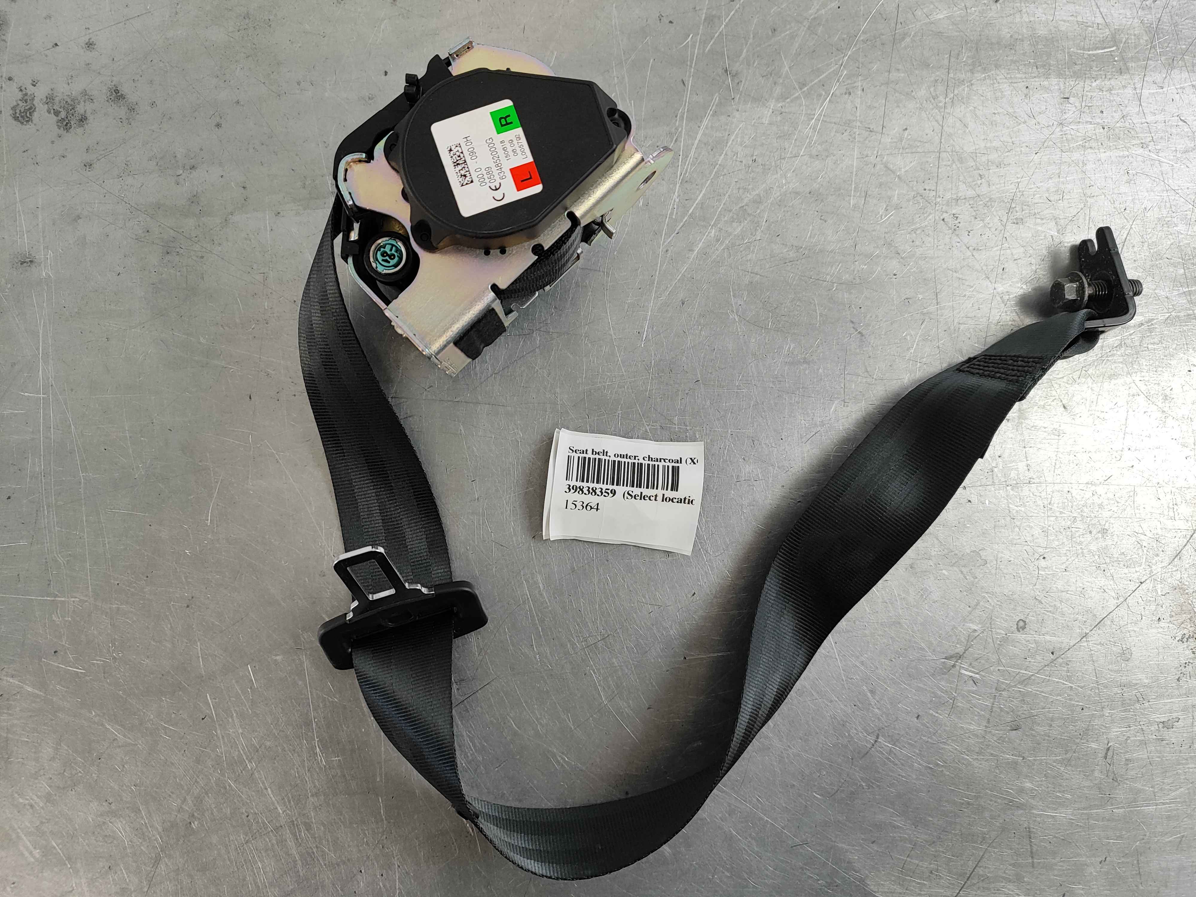 Seat belt, outer, charcoal (XC60 (18-))