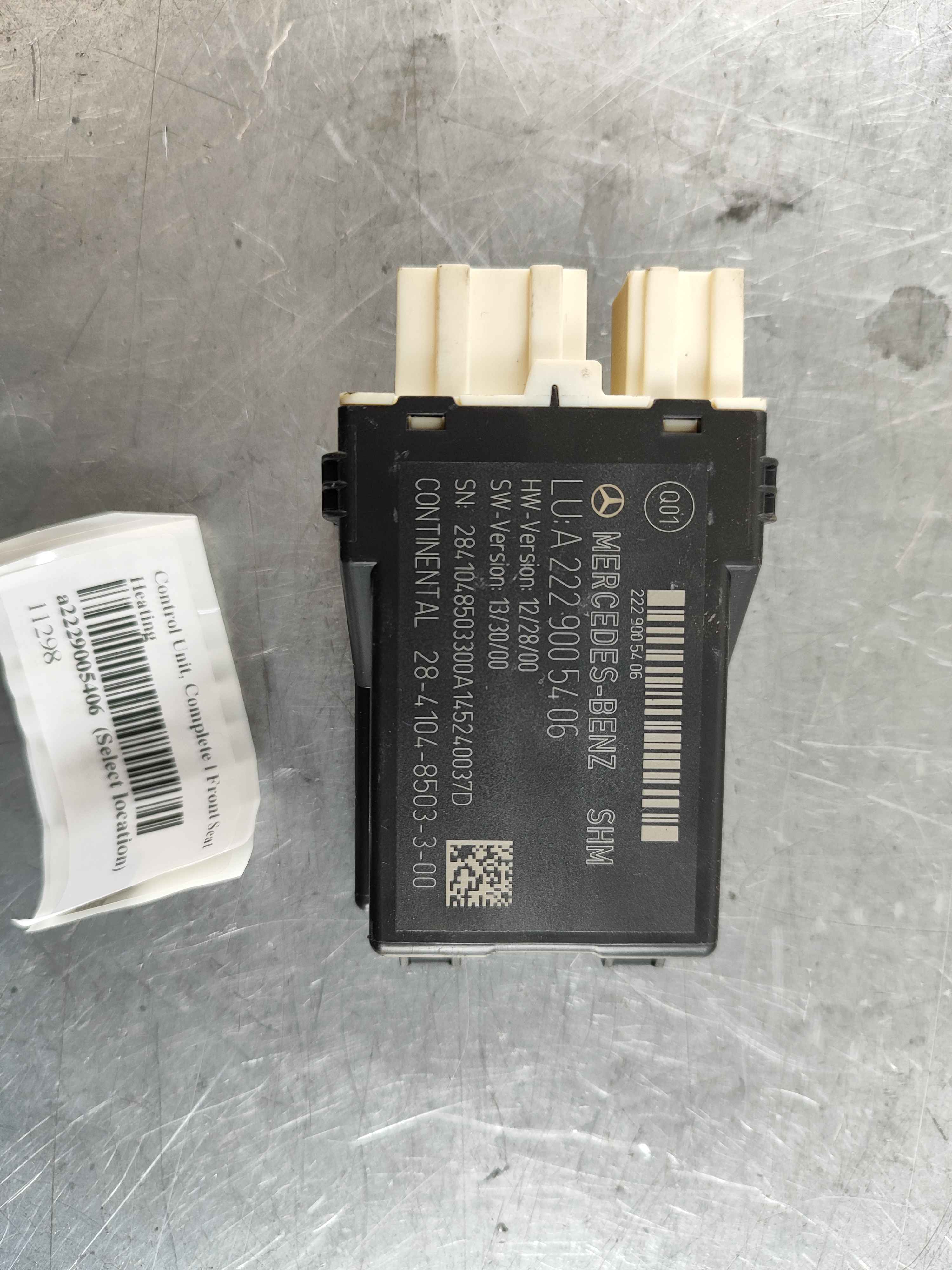 Control Unit, Complete | Front Seat Heating