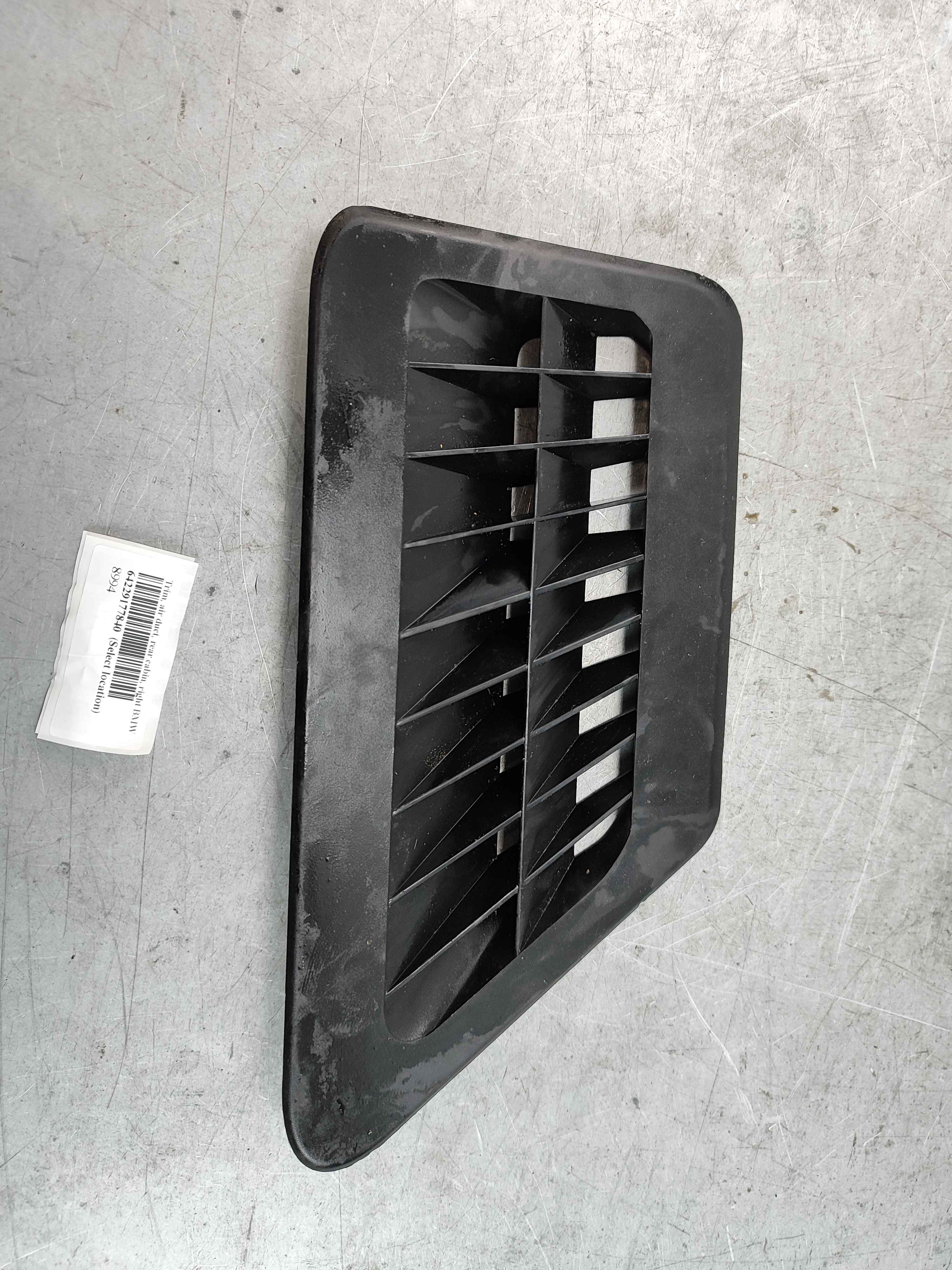 Trim, air duct, rear cabin, right BMW