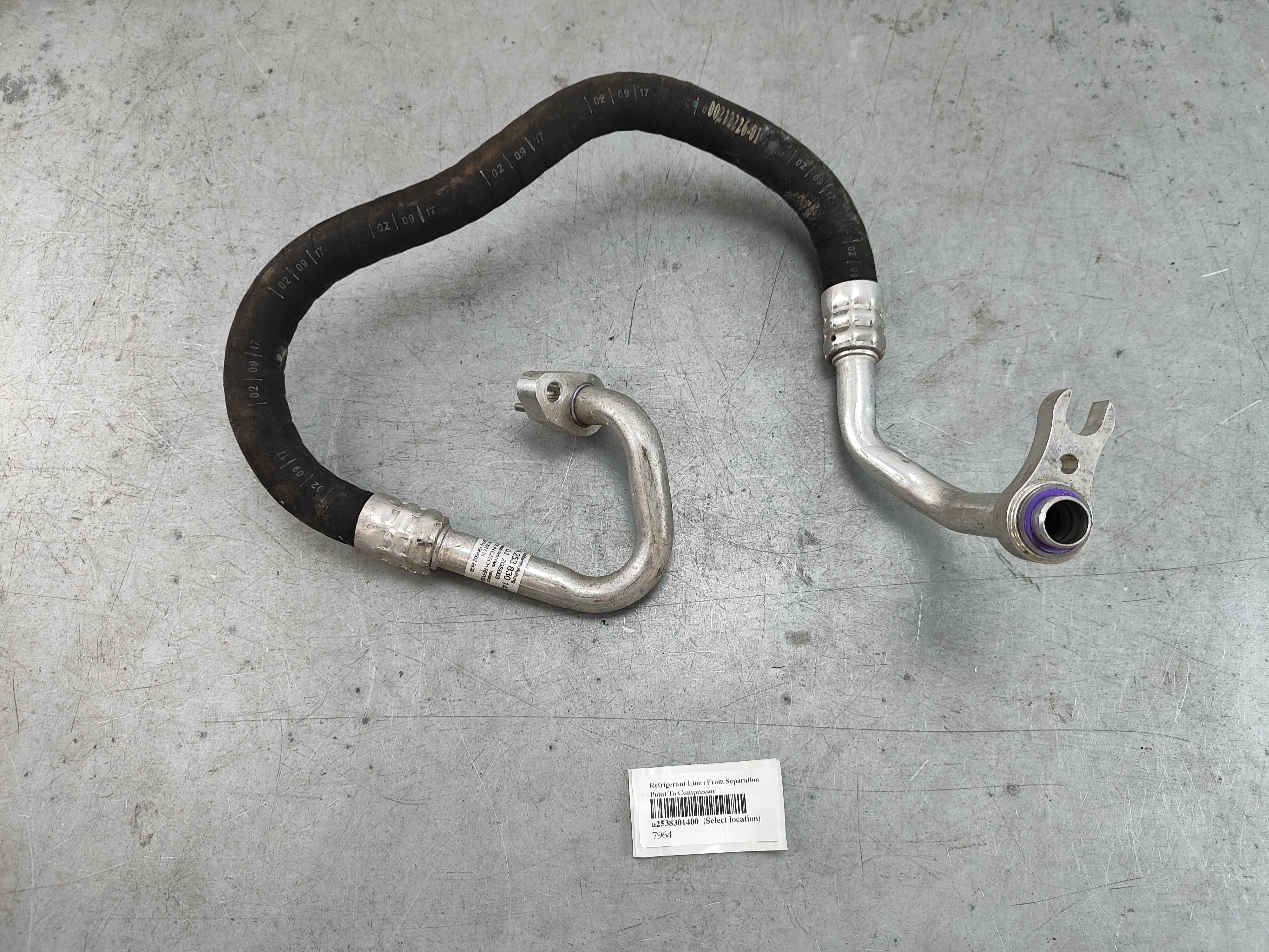Refrigerant Line | From Separation Point To Compressor