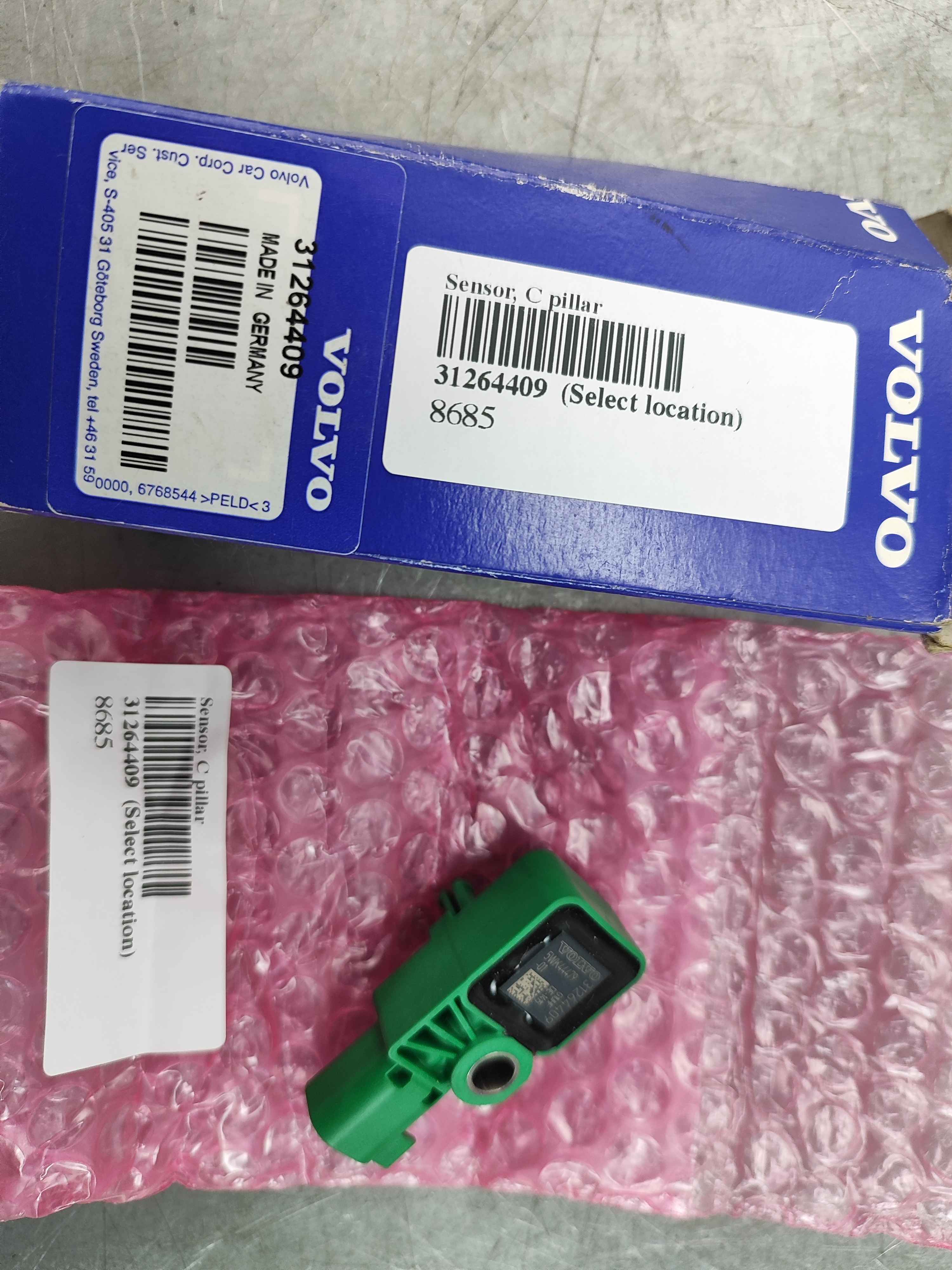Sensor, C pillar
