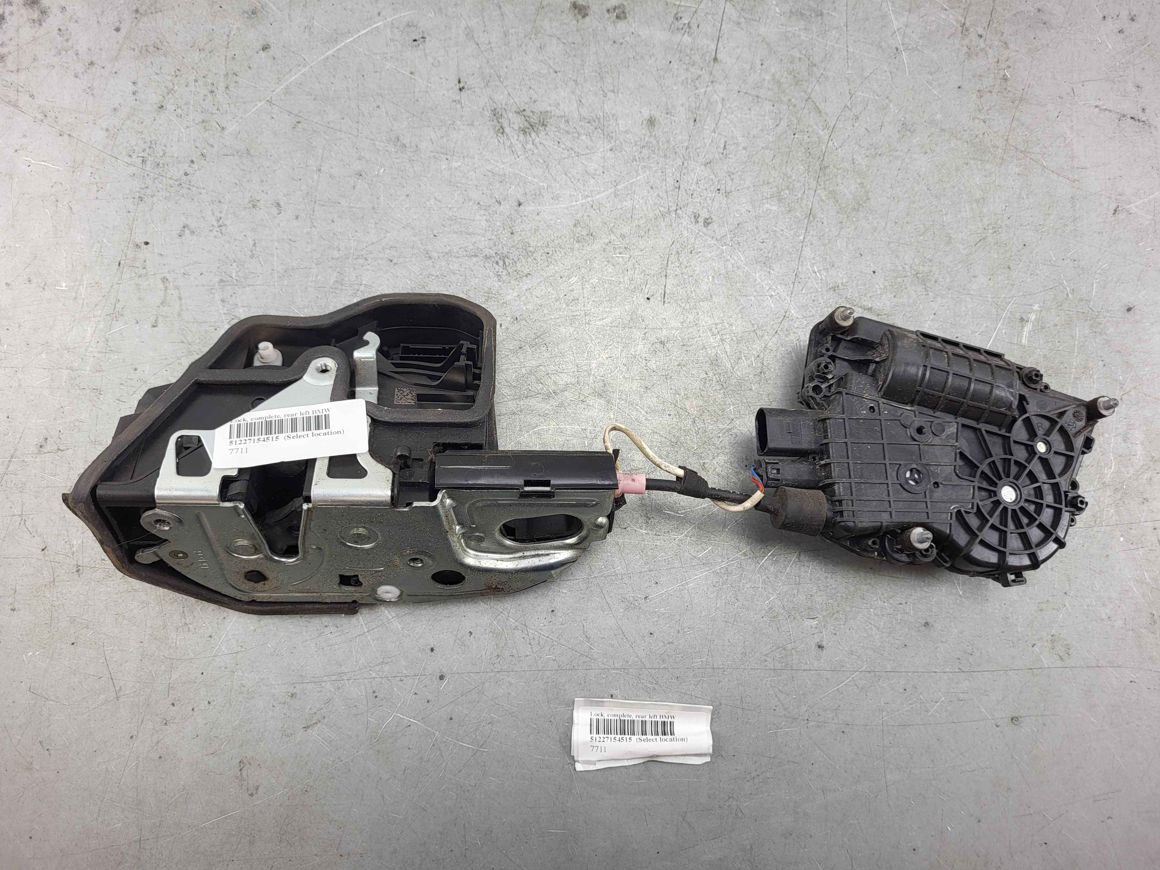 Lock, complete, rear left BMW