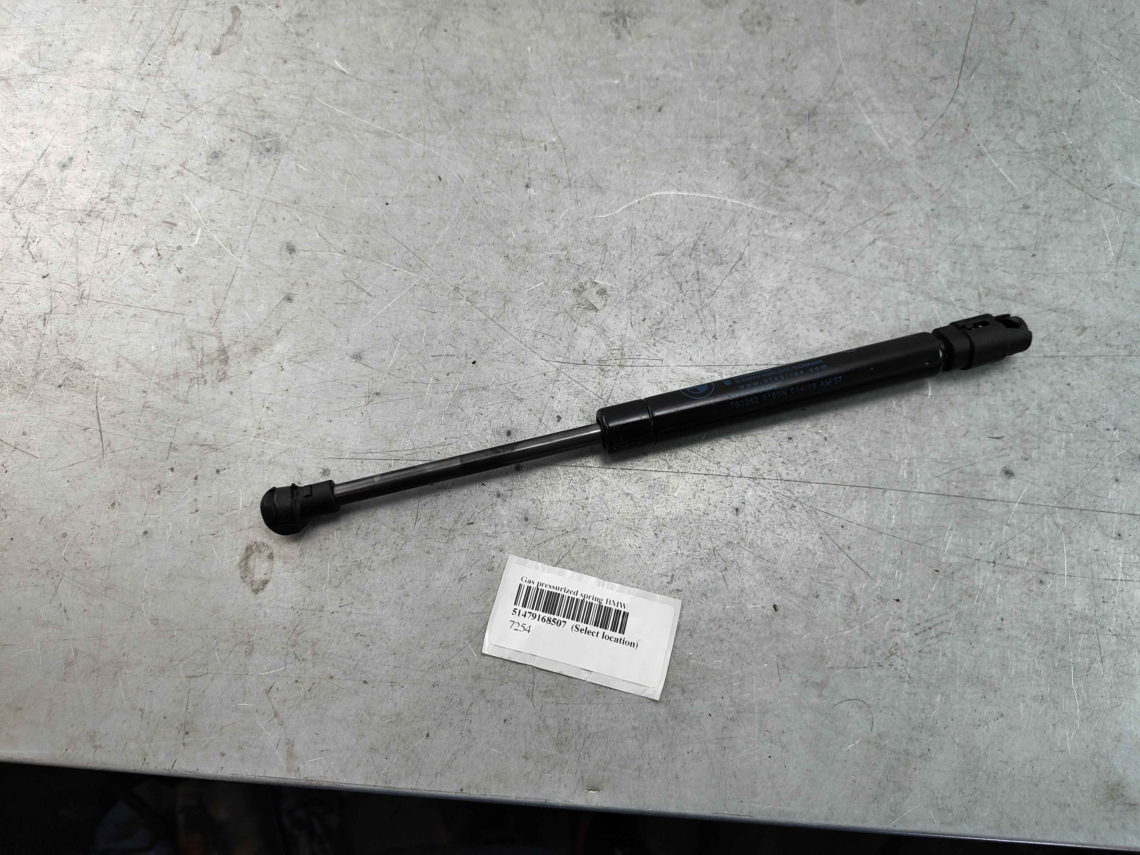 Gas pressurized spring BMW