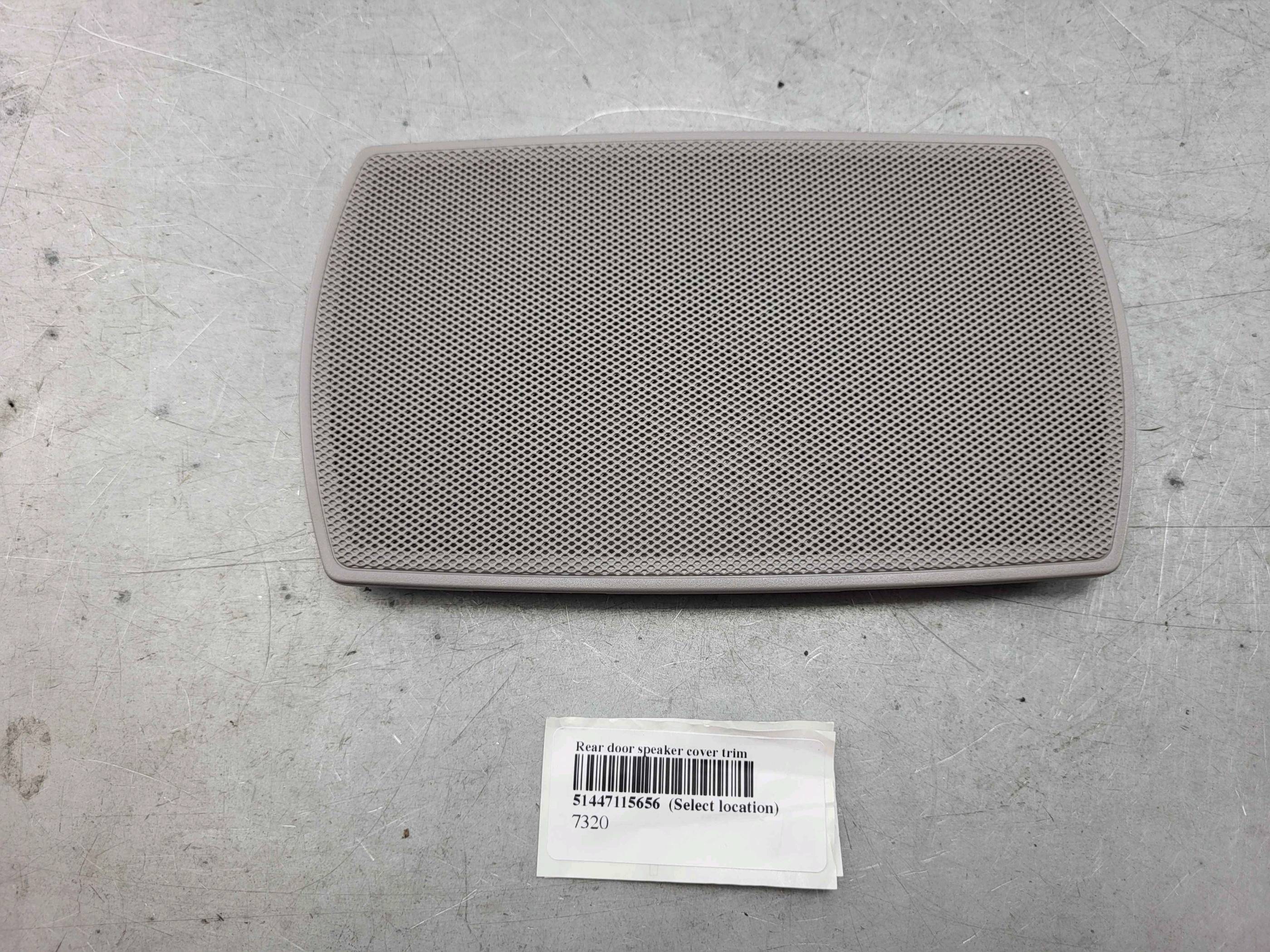 Rear door speaker cover trim