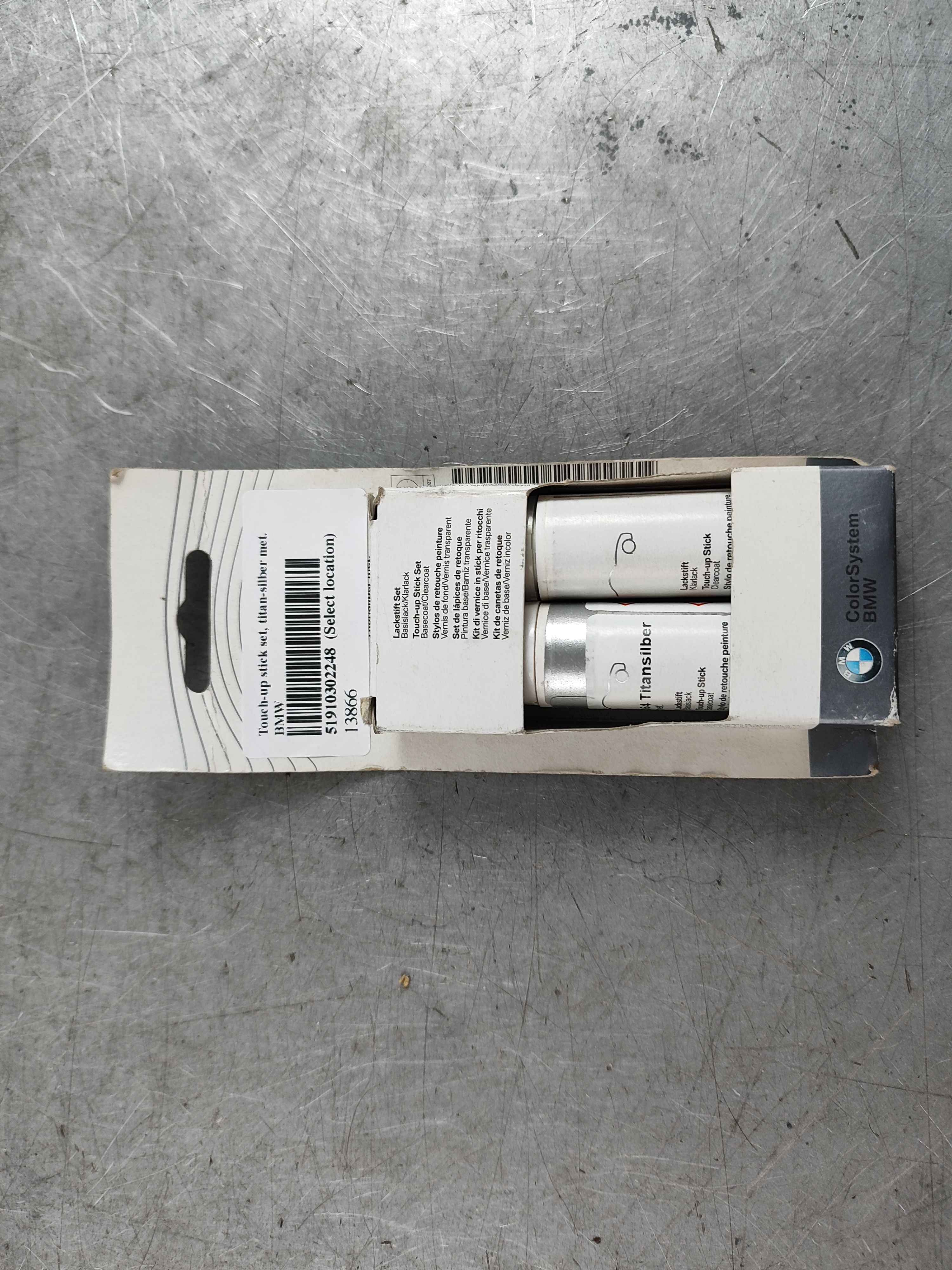 Touch-up stick set, titan-silber met. BMW