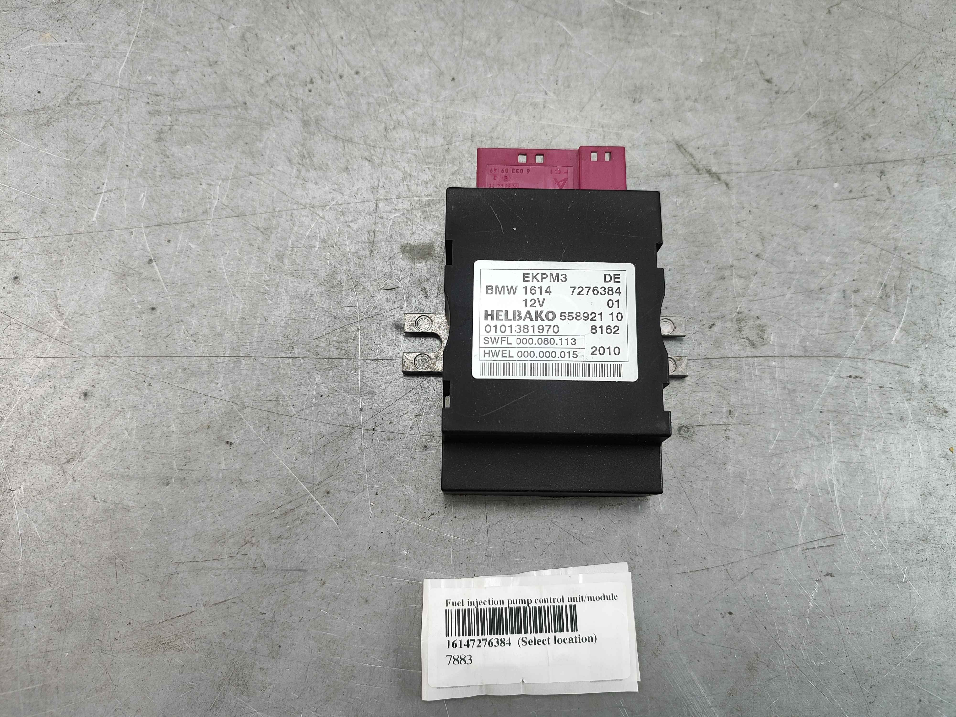 Fuel injection pump control unit/module