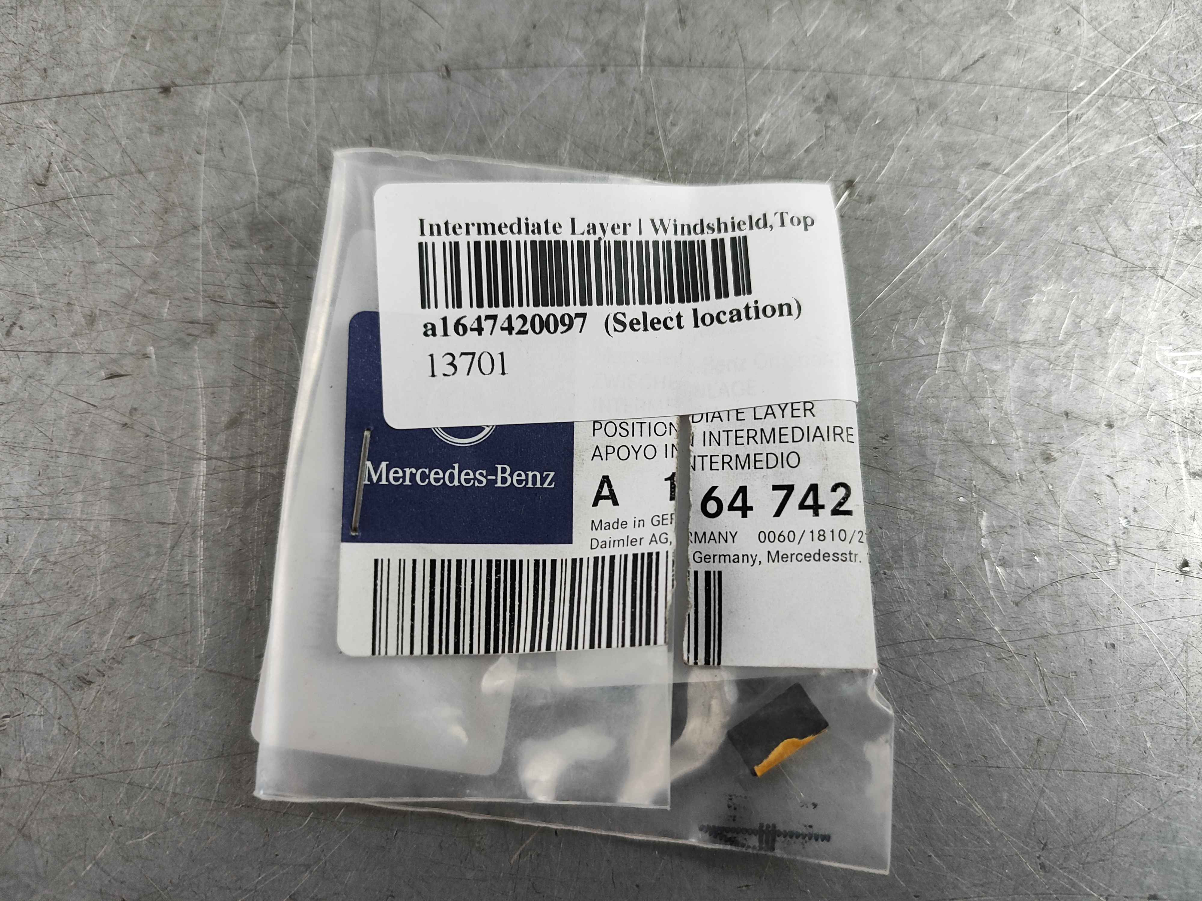 Intermediate Layer | Windshield,Top