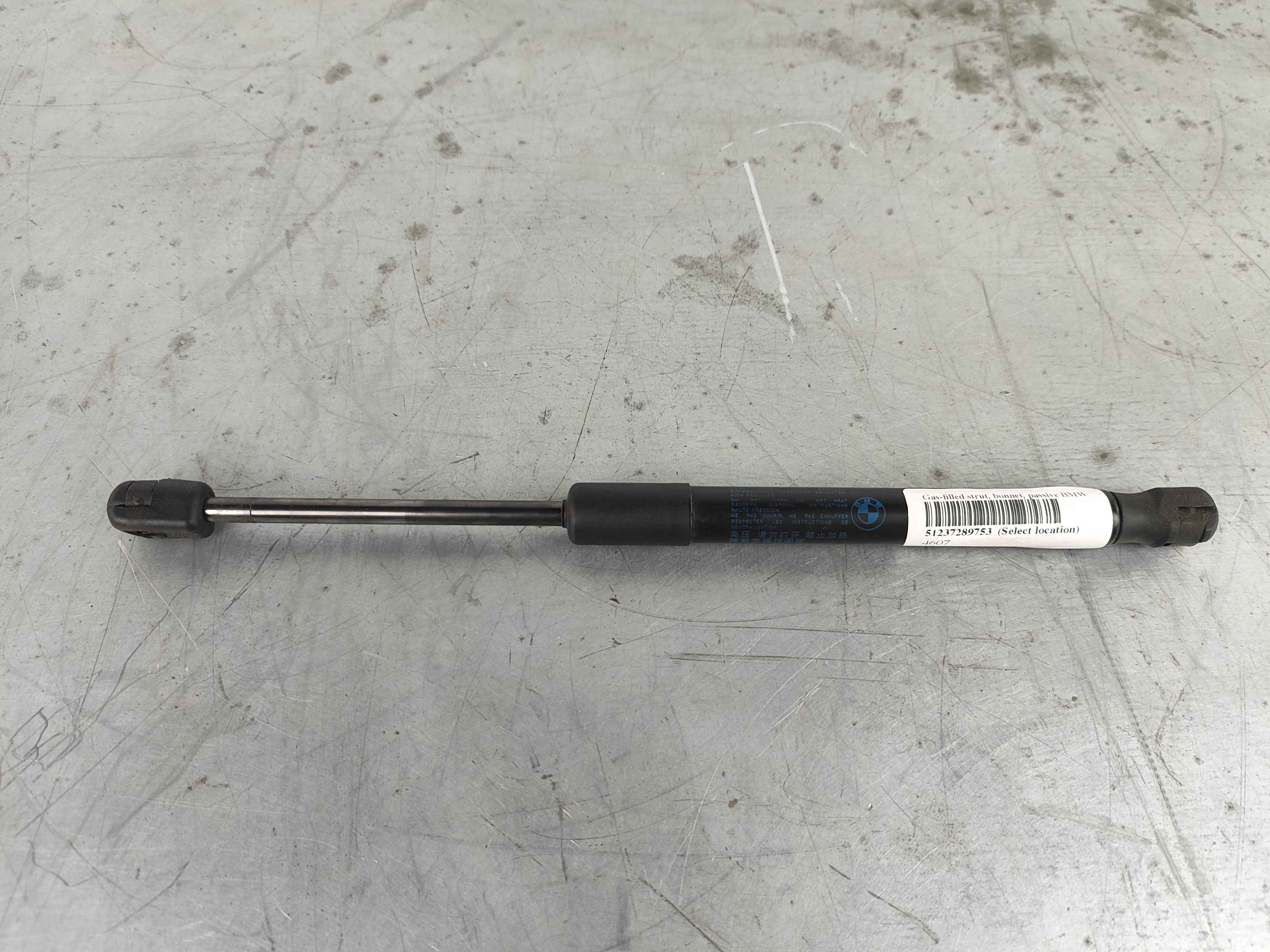 Gas-filled strut, bonnet, passive BMW