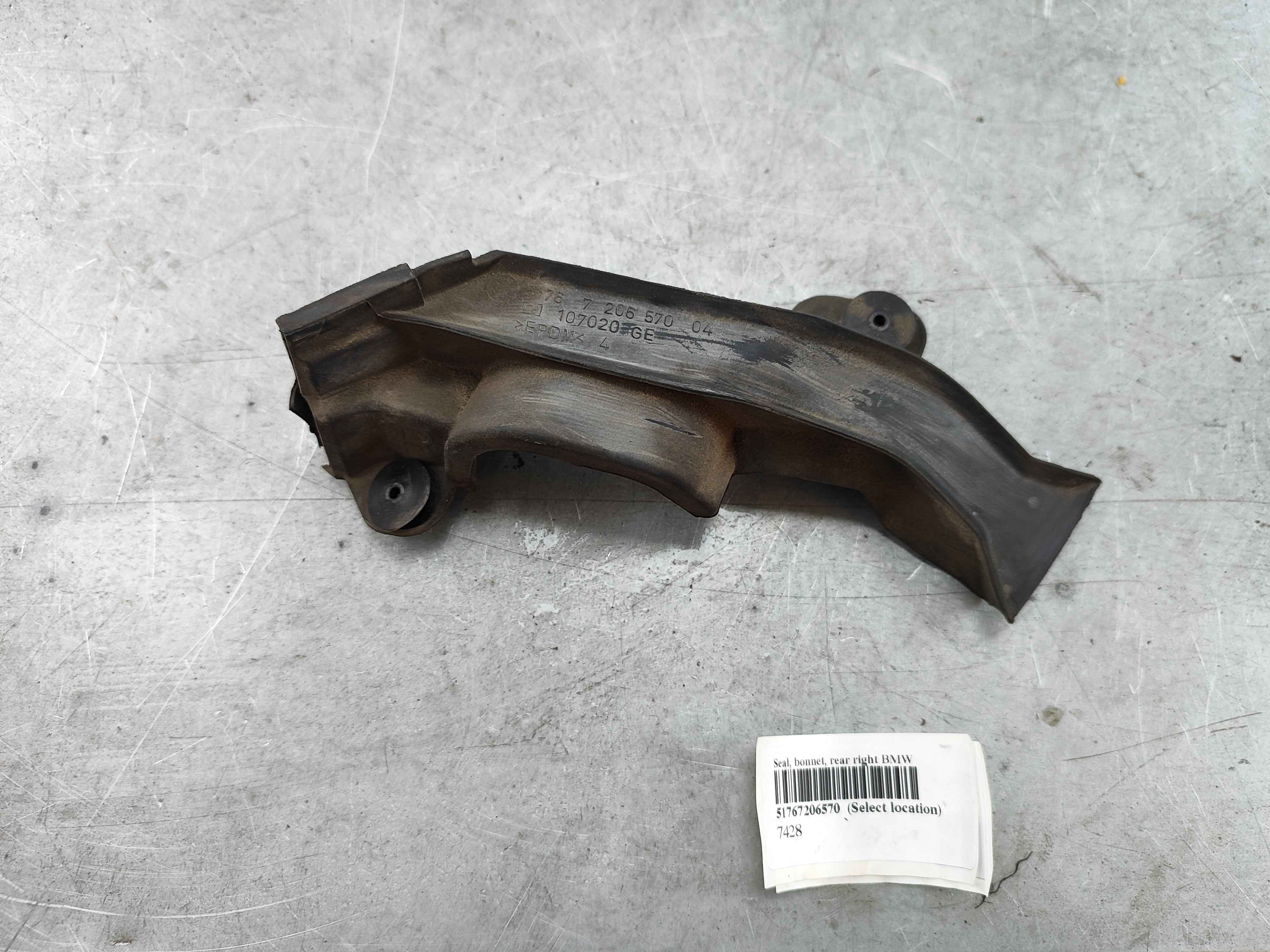 Seal, bonnet, rear right BMW