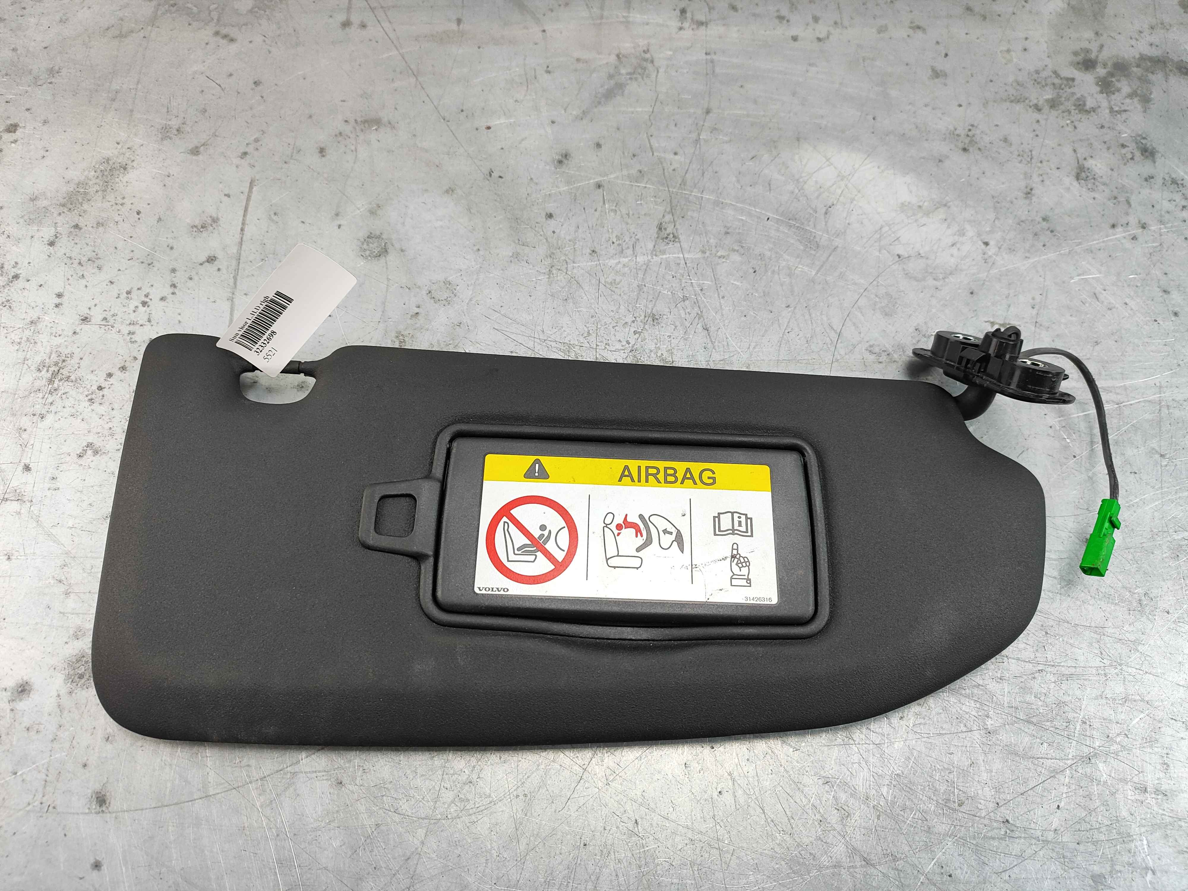 Sun visor L.H.D right charcoal Variant code: FH01 and PB02 and (4704 or 4706)